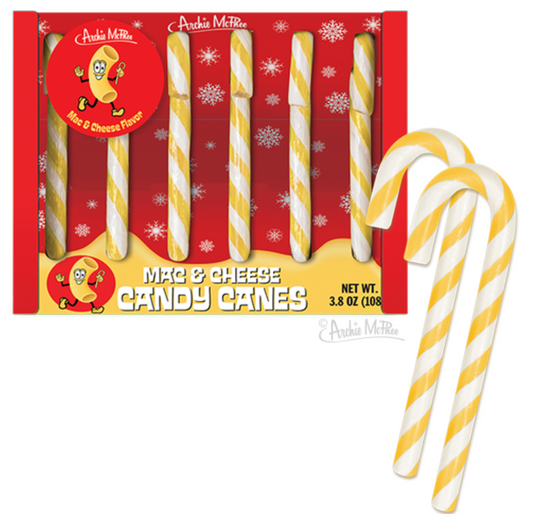 Mac n Cheese Candy Canes