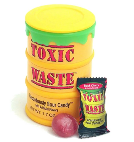 Toxic Waste Original Sour Candy Drum