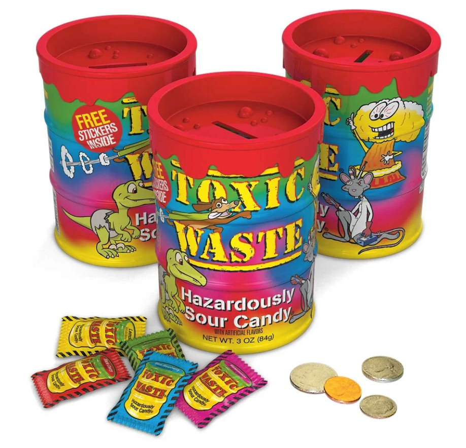 Toxic Waste Hazardously Sour Candy 3oz