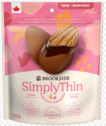 Brookside Simply Thin Chocolate Almonds - Dark