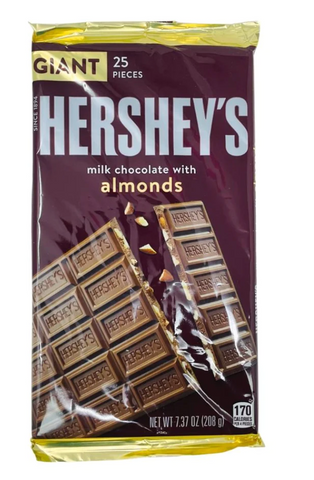 Hershey's Milk Chocolate with Almonds Giant Chocolate Bar
