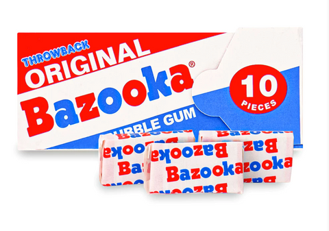Bazooka Original Bubble Gum 10 piece
