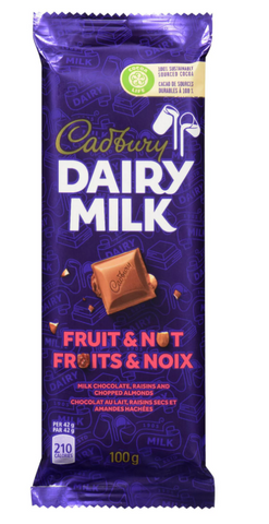 Cadbury Dairy Fruit & Nut