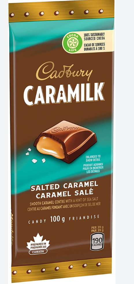 Caramilk Salted Caramel Chocolate Bar - Candy Floss Land