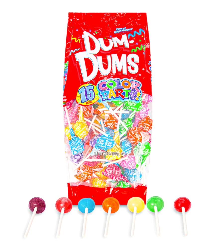 Dum Dums Color Party Lollipops