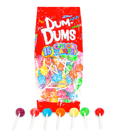 Dum Dums Color Party Lollipops