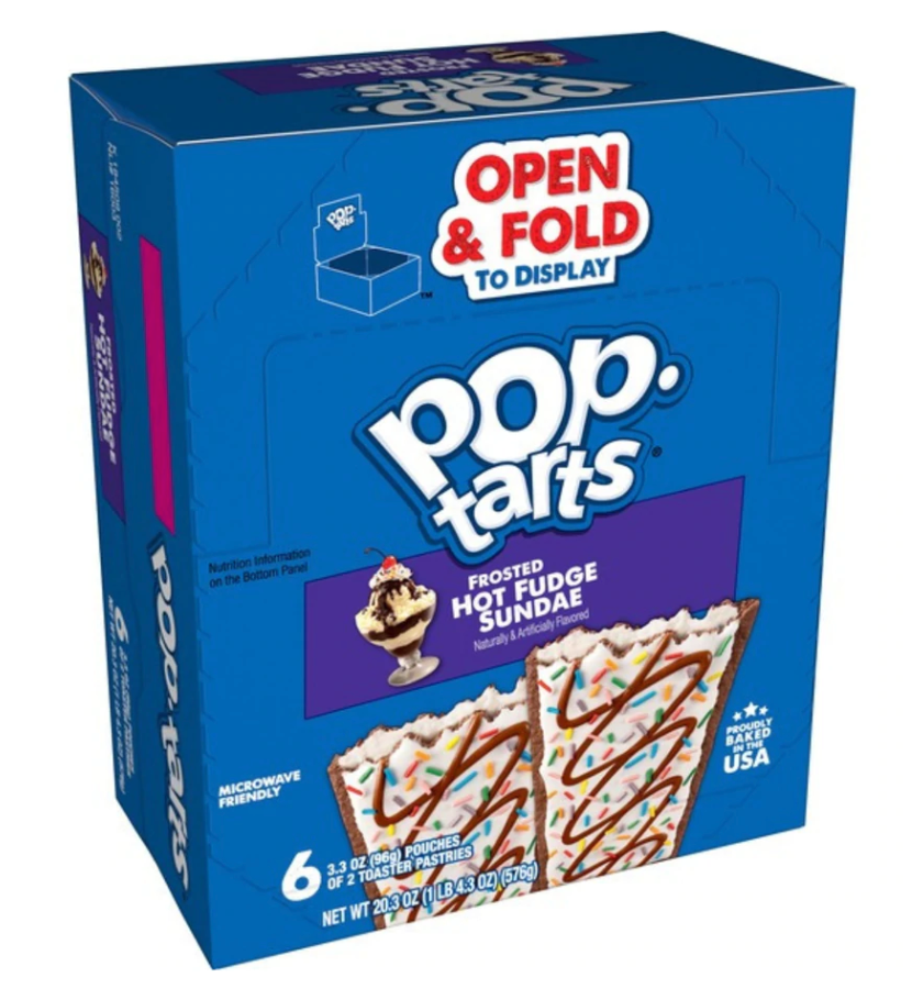 Pop Tarts Eggo Hot Fudge Sundae