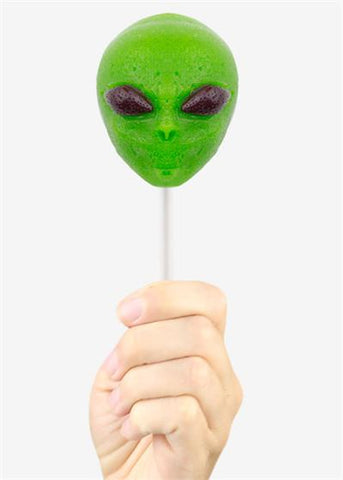 Gummy Alien Head on a Stick