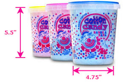 Cotton Candy 2oz Tubs Case