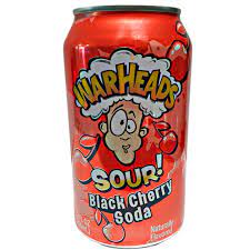 WARHEAD Sour Black Cherry Soda