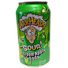 WARHEAD Sour Green Apple Soda