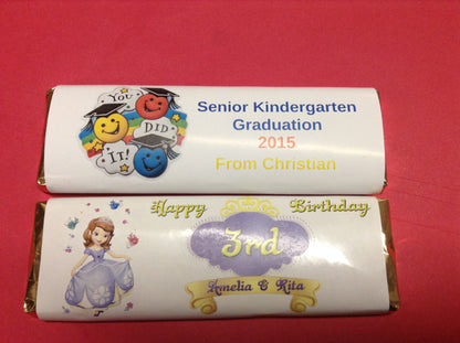 Customized Chocolate Bars
