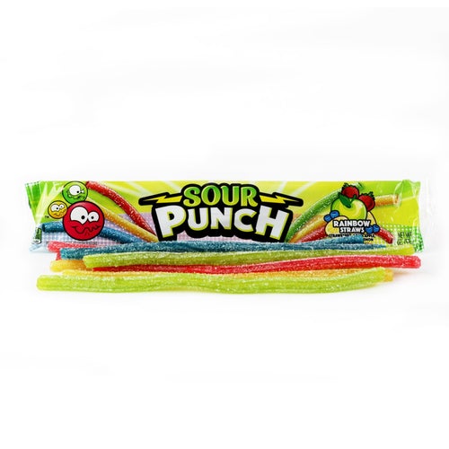 Sour Punch RainBow Straws