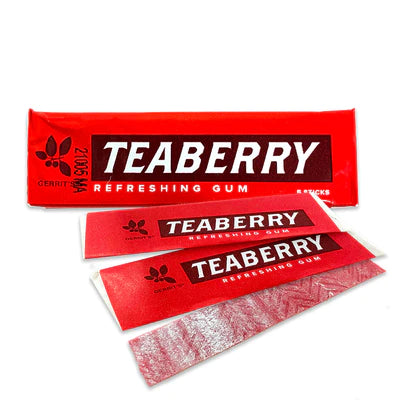 Teaberry chewing gum